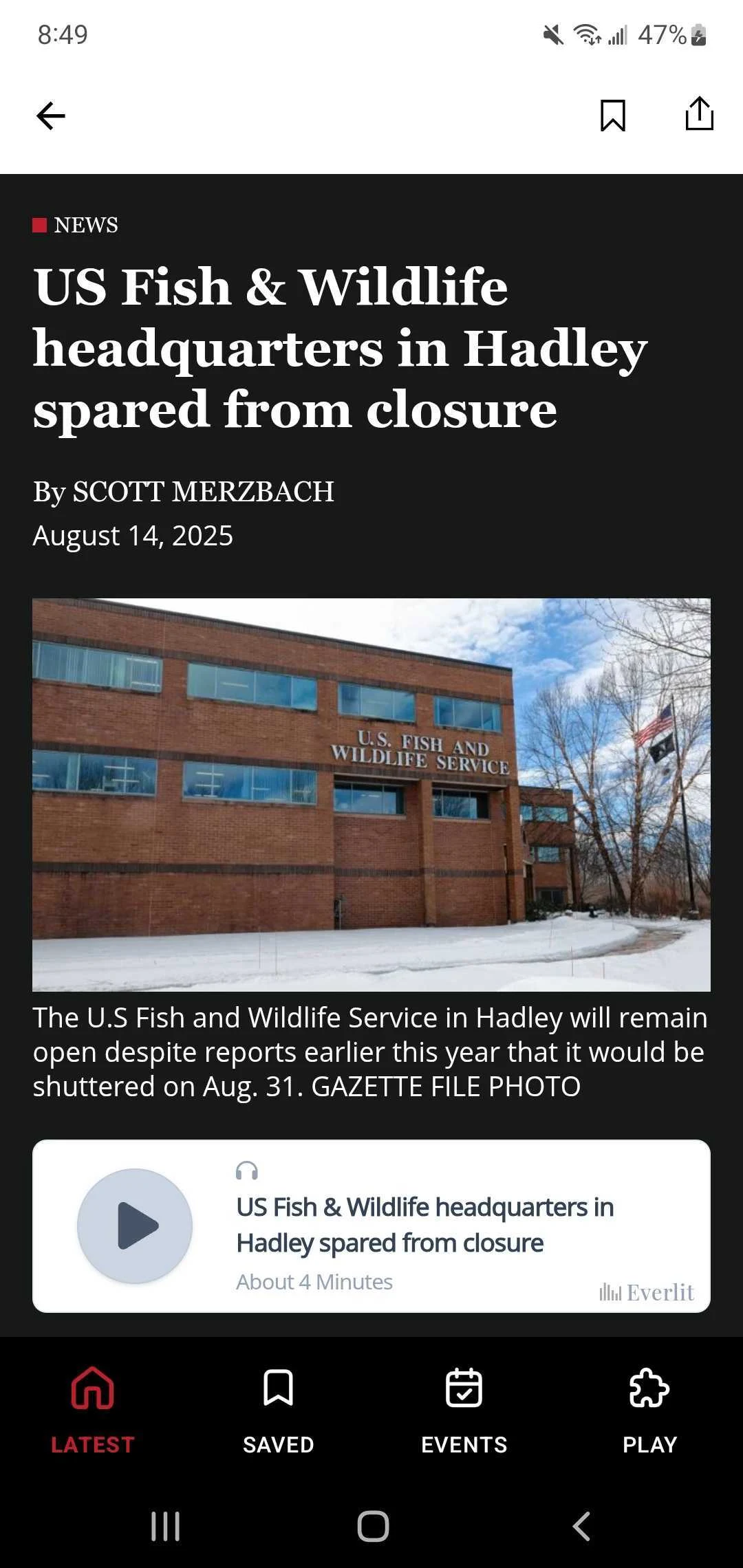 Daily Hampshire Gazette screenshot