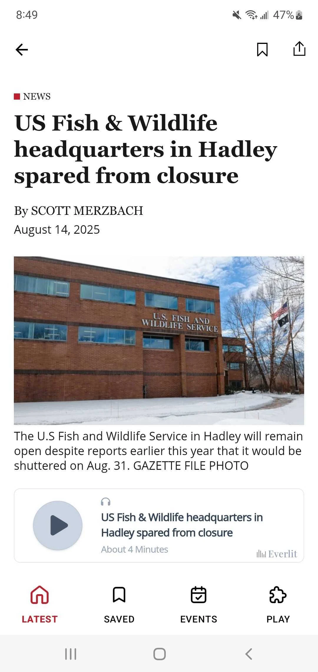 Daily Hampshire Gazette screenshot